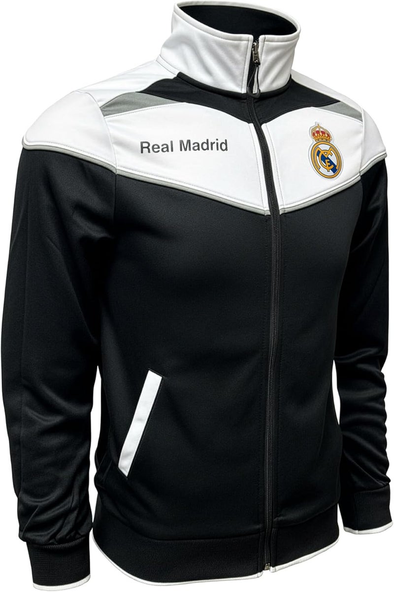 Icon Sports Real Madrid Legacy Track Jacket – Adult Sizes, Official R. Madrid Zip-Up Training Jacket - Image 2